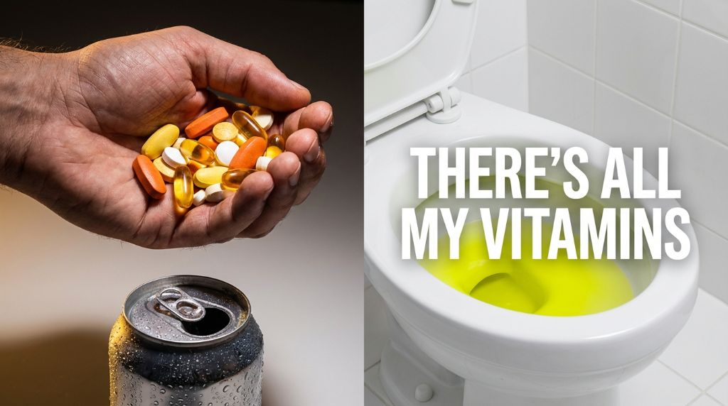 Unabsorbed vitamins wasted due to poor bioavailability